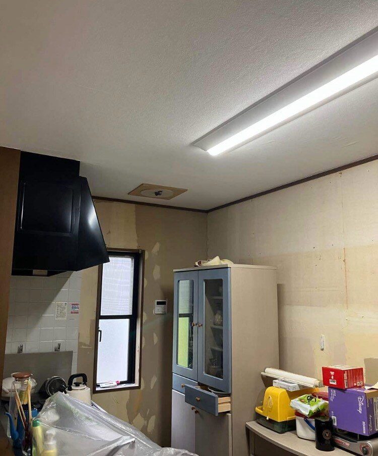 キッチン 施工中