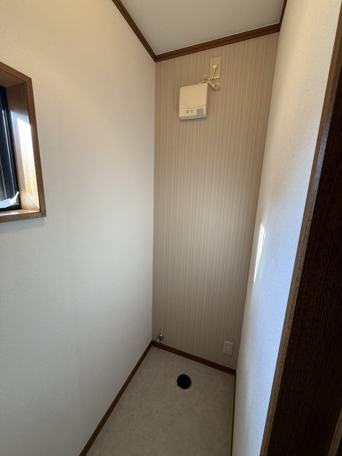 背面に入れたアクセントクロス